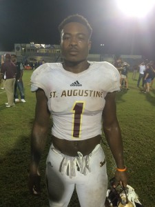 It was a night to remember for Jahquise Russell, who celebrated his 19th birthday by rushing for a career high 37 carries and 248 yards and two touchdowns in the win over Bartram Trail. 