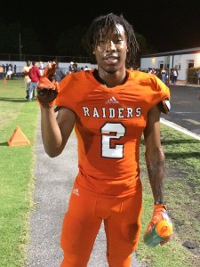 Rising senior tailback Marquise Brown accounted for 3 touchdowns on the day. 